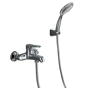 NESHO Kupfer-Wandmontage Duschset mit Einhandmischer