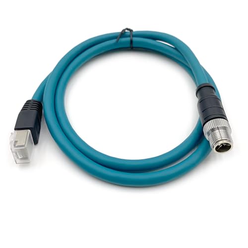 Cable Ethernet Cat6 M12 8 Pin a RJ45 1 m miniatura 2