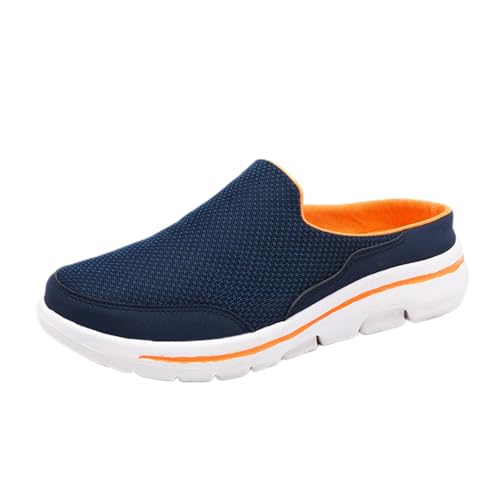 Maskjuwio Pantuflas de verano para hombre, tallas grandes, zapatos casuales, suela suave, zapatos para exteriores, zuecos y pantuflas para hombre, transpirables, ligeros, antideslizantes, talla 35-48