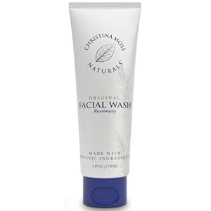 Christina Moss Naturals Facial Wash, Natural and Organic Ingredients with Rosemary Essential Oil, Plant-Based, No Parabens