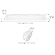 QWORK® Matratzenverbinder, Breiter Matratzenverbinder mit Spanngurt, Matratzenbrücke, Matratzenverbinder für Doppelbetten
