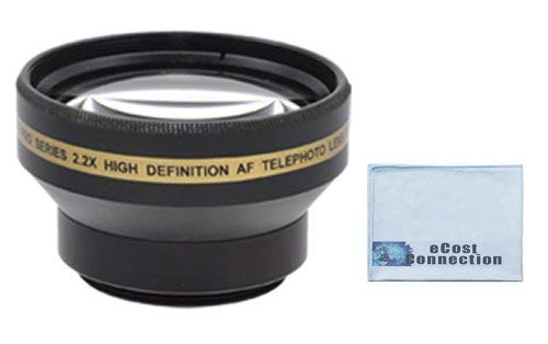 37mm Telephoto Lens for Sony, Panasonic, Canon, JVC, Samsung, Nikon and Other Camcorders