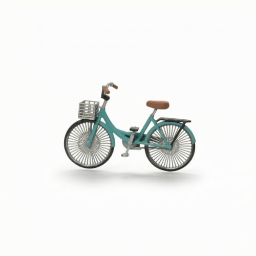 Bicicleta miniatura de resina coleccionable para estanterías y decoración de escritorio
