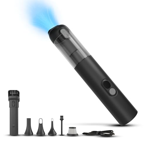 Image of 4-in-1 Cordless Vacuum Cleaner for Car | 2X Powerful Suction | Dual Mode Battery 6000mAh & 12V DC Car Port I Wireless & Handheld | Compact & Lightweight for Travel & Home Use(V4)