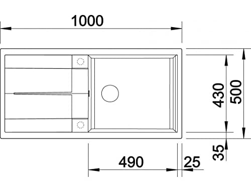 Évier BLANCO METRA XL 6 S évier rectangulaire SILGRANIT gris