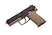 HK Heckler & Koch USP CO2 Powered 6mm BB Pistol Airsoft Gun, Standard Action, Dark Earth Brown