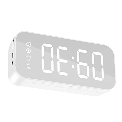 Alto-falante Bluetooth com Rádio Despertador, Design Portátil Multifuncional, Mini Alto-Falante Sem
