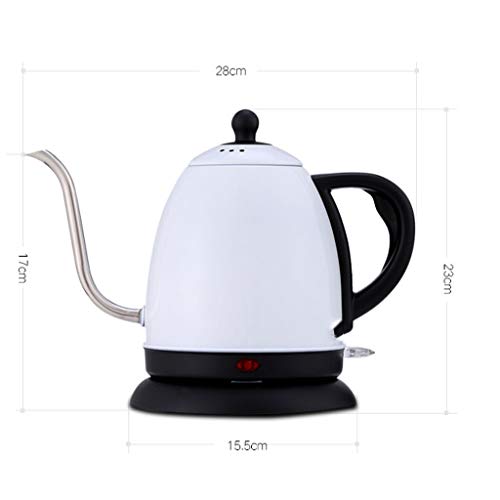 Zecken Haushaltsküchenkessel Edelstahl elektrische Teekanne Wasserkocher Kaffeekessel (Color : A) – Bild 3