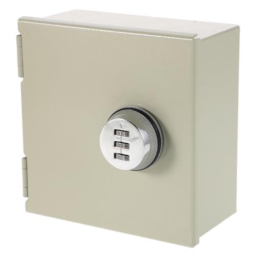 Boîte de verrouillable beige en acier inoxydable avec mécanisme de cryptage pour prise