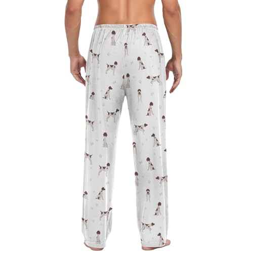 German Shorthaired Pointer Dog Men's Pajama Pants Sleepwear Lounge Pajama Bottoms2
