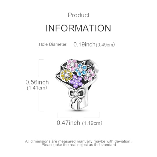 Image of 925 Sterling Silver Charms,Hypoallergenic Beads,Compatible with Pandora Bracelets and Necklaces,Women Holiday Gift Pendants