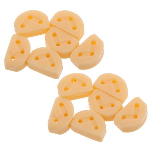 Abaodam 12 Piezas De Botón De Bloqueo De Correa Para Guitarra Clásica, Color Beige, Diseño De 3...