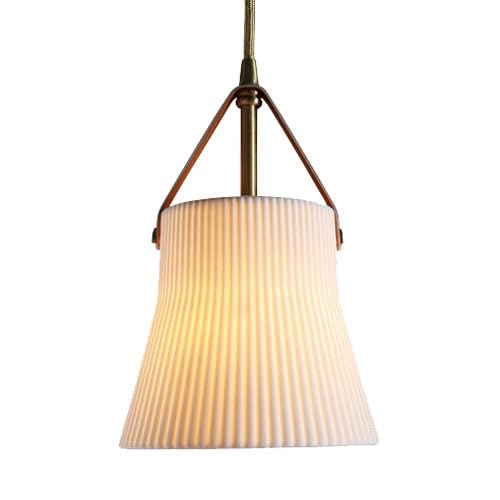 Lustre en céramique blanche E27, luminaire haut de gamme au design minimaliste
