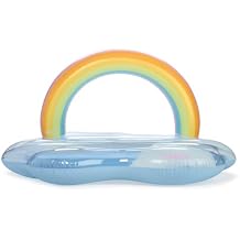 FUNBOY Giant Rainbow Cloud Pool Float 6 FT Long with Large Arching Rainbow and Floating Cloud Effect, Perfect for a Summer Pool Party, Large