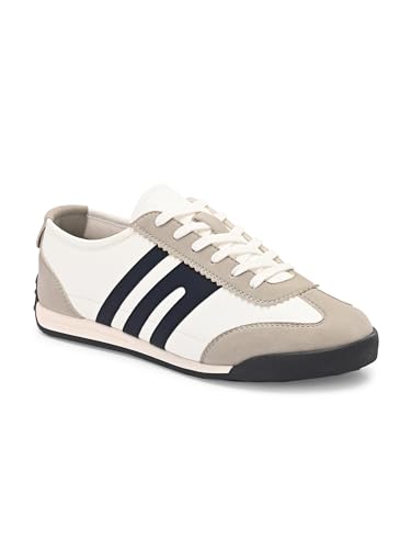 Image of Cruiser Men's Sneakers | Cushioned Insole Comfortable Shoes | Trendy & Stylish Modern Sneakers | Durable TPR Sole Casual Walking Footwear (2664)