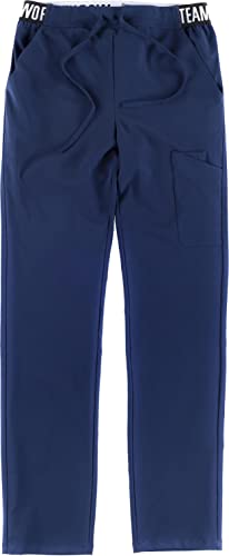 Work Team Pantalón Sanitario, Tejido y Cintura Elástica. Uniforme Sanitario, Médico, Enfermera, Dentista, Estética, Veterinaria. Unisex Marino L
