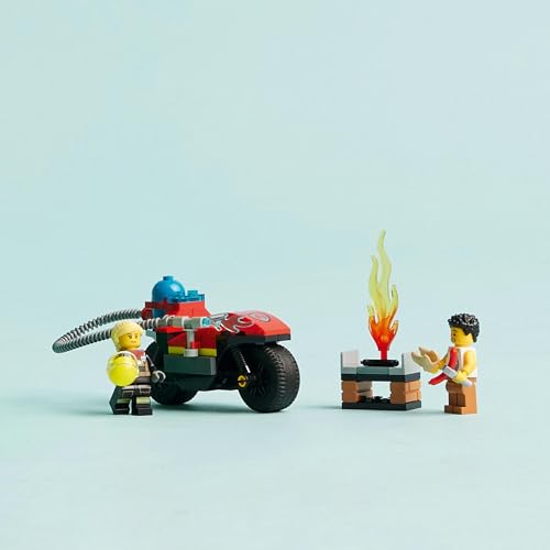 Image of LEGO City Fire Rescue Motorcycle Building Set 60410 (57 Pieces)