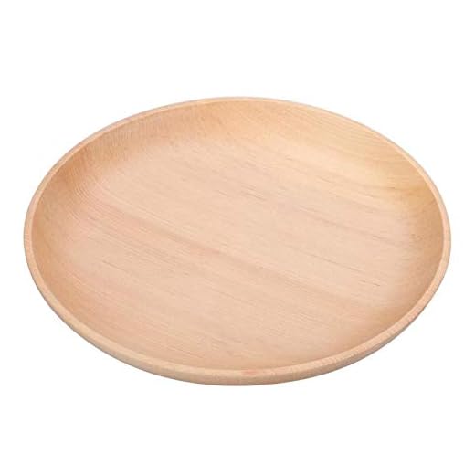 Runda serveringsbrickor i trä, Rustika eleganta multifunktionsbrickor, Te tallrik Kaffefrukt Snacks Sushi Serveringsbricka för soffbord, Frukost(5.9in)