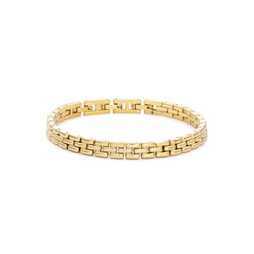 FOSSIL Herrenarmband aus Edelstahl oder Leder mit Faltverschluss – Ansicht 1