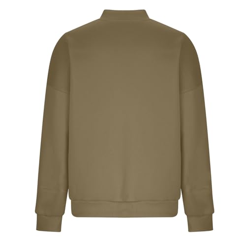 Bomber Jacket for Women Zip Up Oversized Sweatshirt Jackets Casual Long Sleeve Tops Fall Clothes Outwear Outfits 5