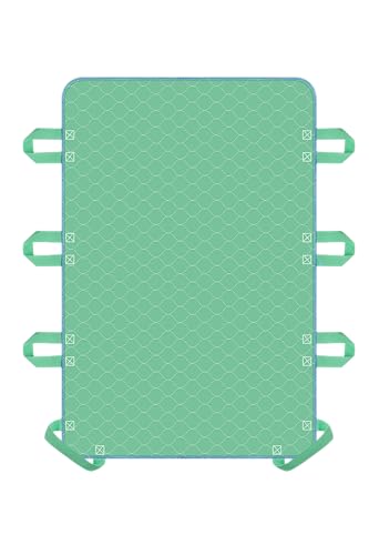 Positioning Bed Pad with 8 Reinforced Handles-34 x 52'-Reusable and Washable Transfer Sheet, Aid...