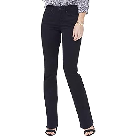 NYDJ womensBarbara Boot-Cut Jeans Jeans - Black Cover