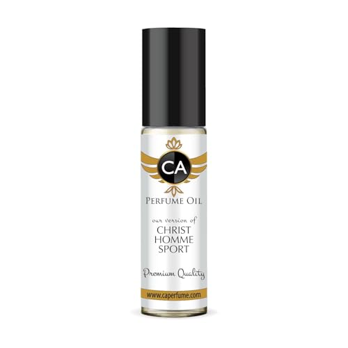 CA Perfume Impression of Homme Sport for Men Fragrance Oil Woody Aromatic Scent Long Lasting Cologne for Men Travel Size TSA Ready Mini Parfum Body Oil Roll-on 0.33 Fl Oz 10ml