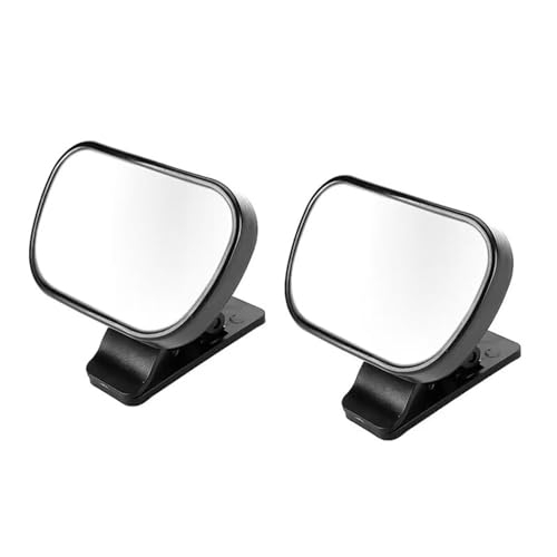 Pack of 2 NUZAMAS Car Rear Mirror for Back Seat – Safest Car Seat Mirror, Clear view, Shatterproof, 360 Degree Adjustable Rear View Mirror to See Rear Facing Infants, Kids, Babies and Newborn