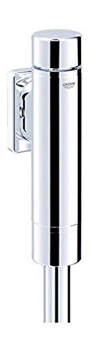 GROHE Rondo AS Druckspüler für WC (für Flach- und Tiefspül-WC mit Spülstromregulierung ohne Vorabsprerung. verchromt 3/4 mit Rosette langlebige Oberfläche) chrom 37347000