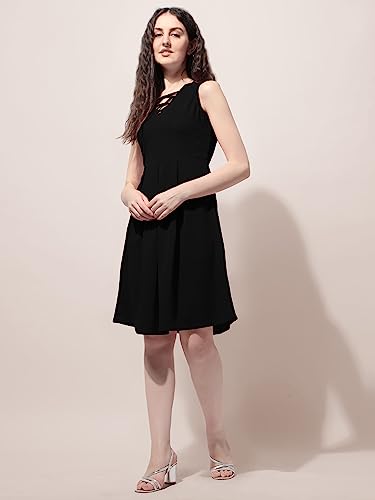 Image of OOMPH! Women's Polyester Blend A-Line Mini Dress