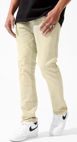 Mens Sean No Rips Champagne Jeans3