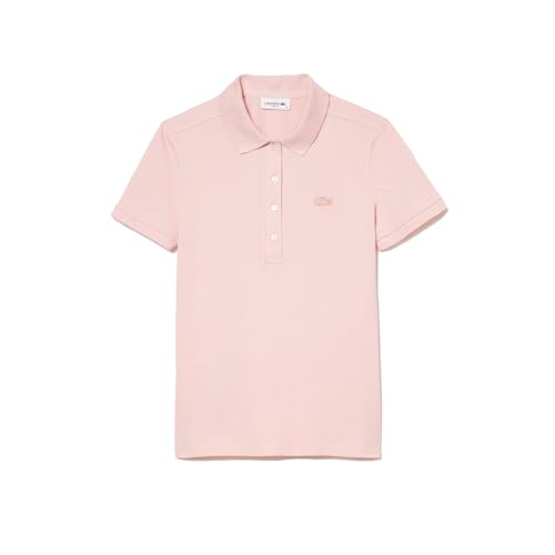 Lacoste Polo de Mini Piqué elástico L.12.D de Corte Slim para Mujer