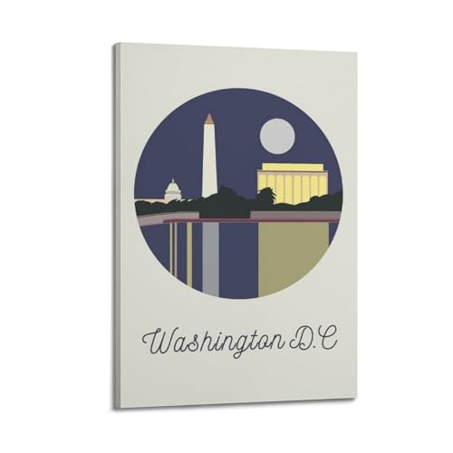 Toile Washington D.C. Monument Circle tableau salon moderne ZOGJIN