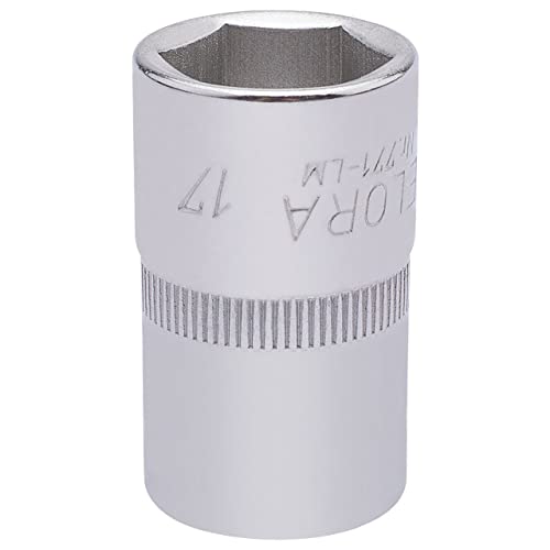 Elora 17mm Hexagon Socket 1/2" Drive, White, Variety pack