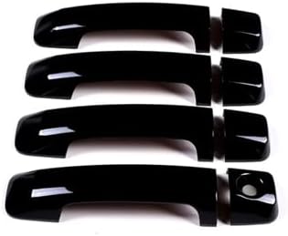 Car Accessories Fit for Toyota Tundra 2007-2021 Side Door Grip Bowl Frame Cover ABS (Red Without Smart Key Hole) 8PCS