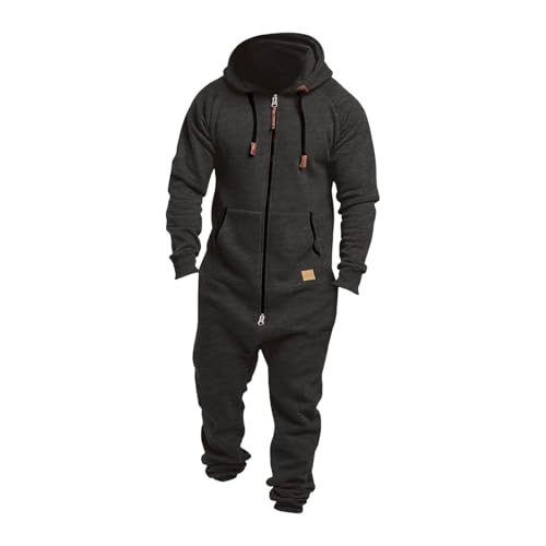 Mono para hombre ropa informal de invierno con estampado y cremallera