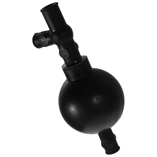 SHINEOFI Bola de Succión de Laboratorio Negra de Silicona Bulbo de Succión Cuantitativa de Tres Vías para Pipetas Instrumento de Precisión para Manejo de Líquidos en Laboratorio