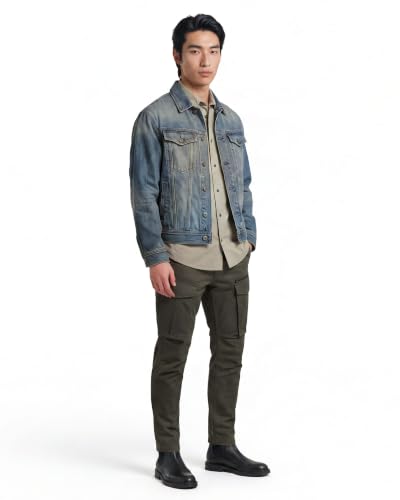 G-STAR Men's Rovic Zip 3D Regular Tapered Pants, Size: 26/30, Color Gray – Ansicht 4
