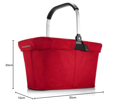reisenthel carrybag cover in Schwarz – Abdeckung für den zugehörigen Einkaufskorb – Praktisches und wasserabweisendes Design