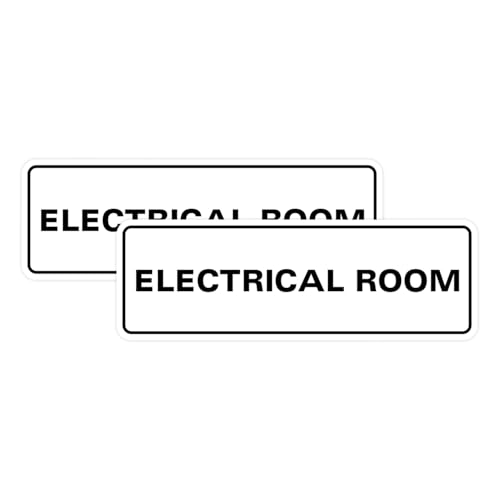 Panneau électrique standard blanc lot de 2 All Quality pour signalisation de placard technique