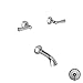 Newport Brass 3-2415/14 Aylesbury Gun Metal Wall Mounted Tub Trim Kit, Lever Handles