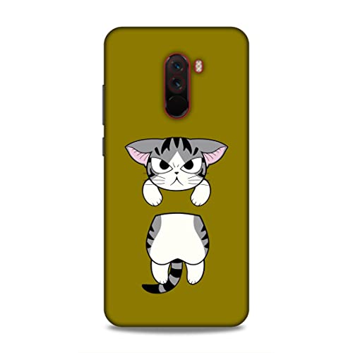 Image of Printed Mobile Back Hard Case Cover for Xiaomi Poco F1 | Angry Baby cat, Cute cat,-2178