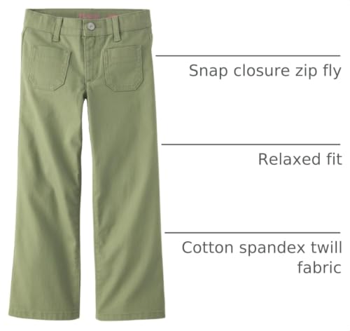 Image of The Children's Place Girls' Patch Pocket Wide Leg Pants