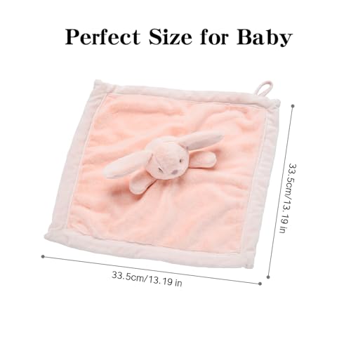 Image of Loveys for Babies,Soft Bunny Security Blanket for Newborn Boys and Girls,Toddler Snuggle Toy Stuffed Animal,Baby Lovey, Baby Girl Gifts,Age 0+