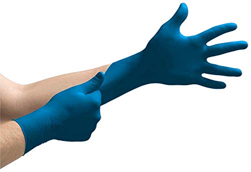 200 unidades de guantes de nitrilo en caja dispensadora, sin polvo, no estériles - Guantes desechables desechables, S, 1 Cover