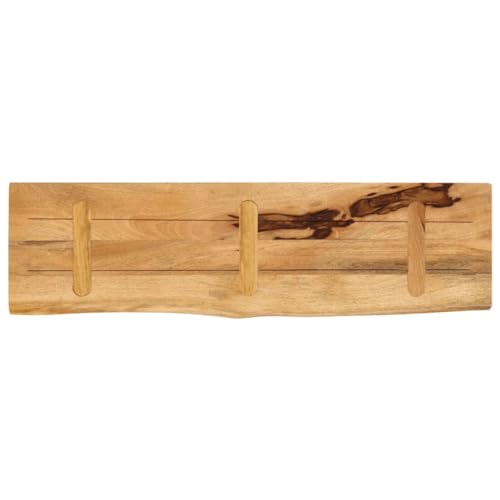 Tablero de mesa de madera maciza de mango 110 x 20 cm para solucionar falta de espacio en baldas 6