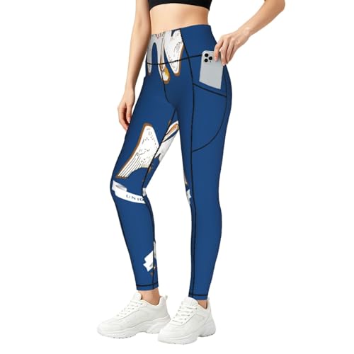 Leggings de Louisiana para mujer con conjunto deportivo y top a juego para fitness diario