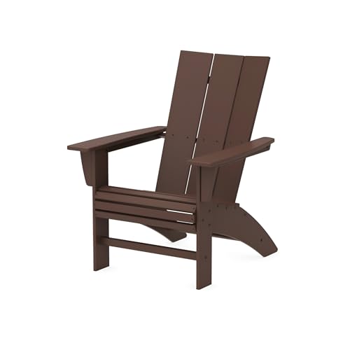 Image of POLYWOOD AD420MA Modern Adirondack Chair, Mahogany