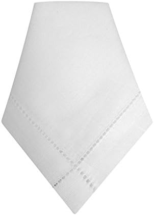 Thomas Ferguson - Gentlemen's Irish Linen Handkerchief - White - BH133, 10" x 10"