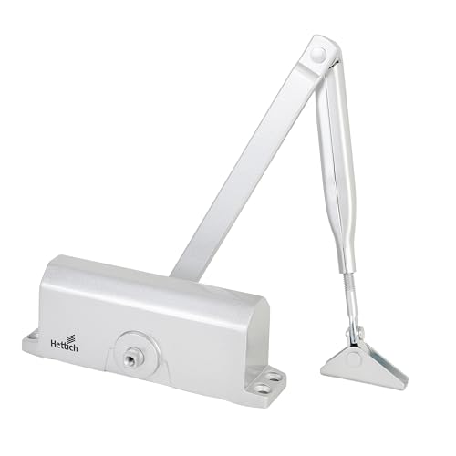 Image of Hettich New HSA 10: EN 2 /3 /4, for Door Width 850-1100 mm and Door Weight 40-80 kg, with Standard Arm -Surface Mounted Door Closer with Slide Rail (Pack of 1)